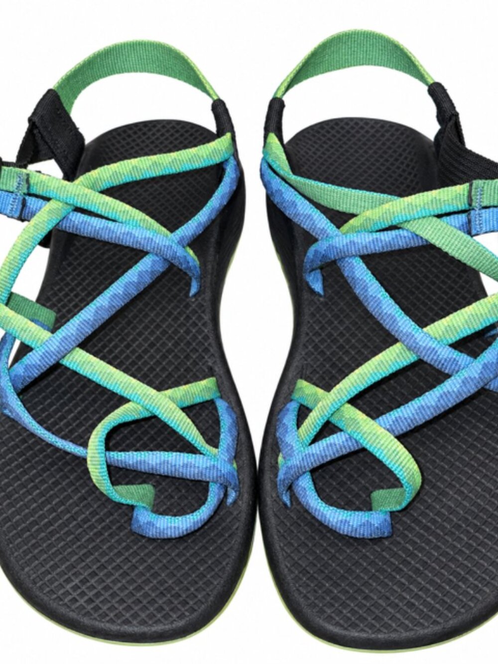 Chaco ZX/2 Yampa Fresh Green Blue Sport Sandals Women’s Size 9 - Picture 3 of 4